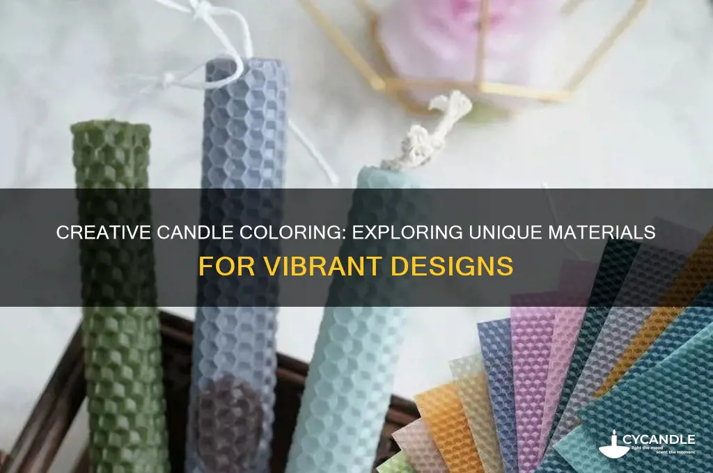 what can be used to color candles
