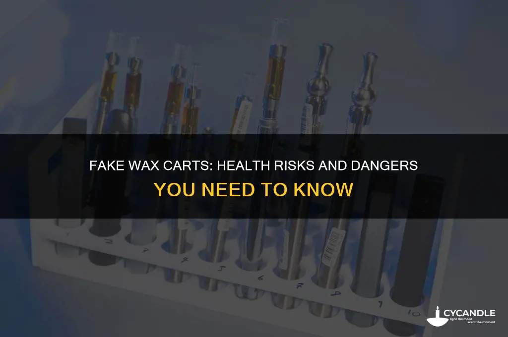 what can fake wax carts do to you