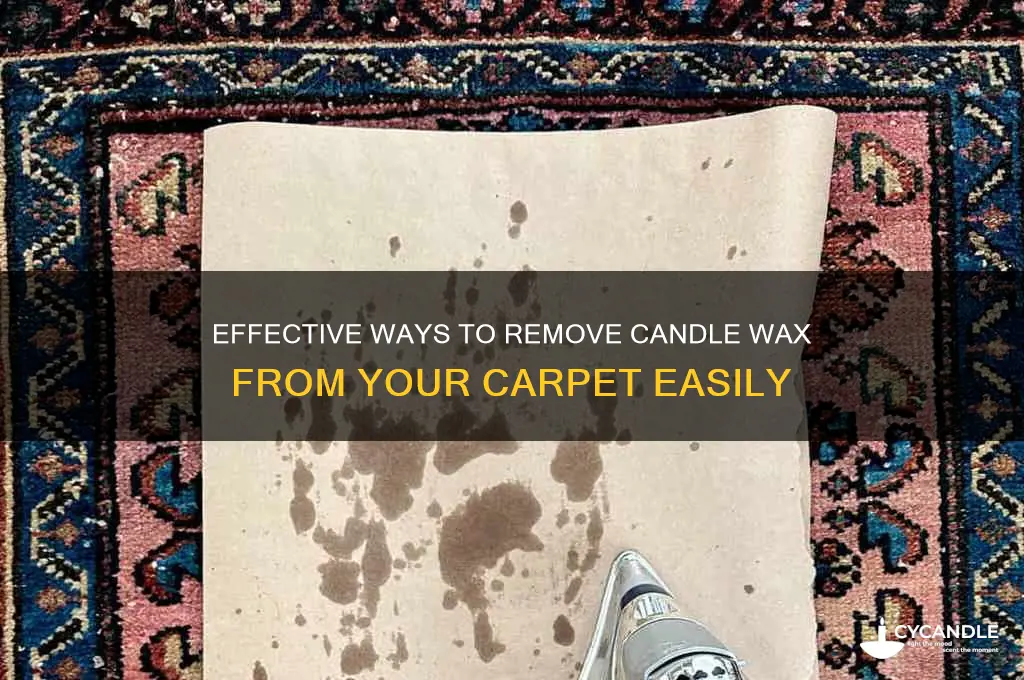 what can get candle wax out of carpet