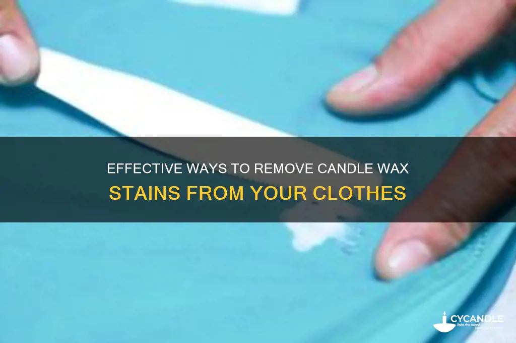 what can get candle wax out of clothes
