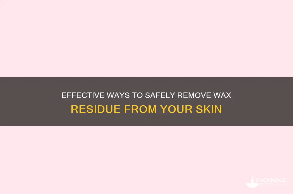 what can get wax off skin