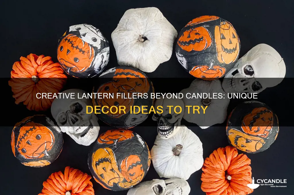 what can go in lantern besides candle decor