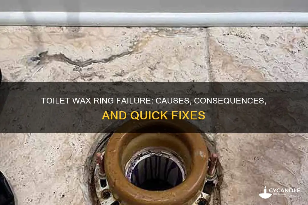 what can happen if the toilets wax ring