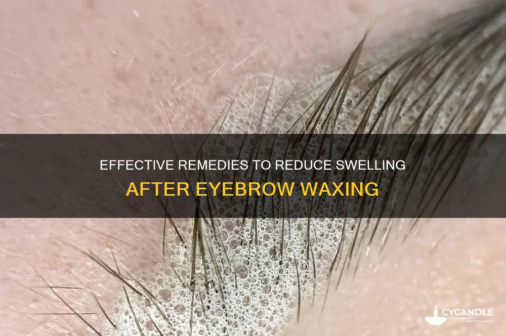 what can help swelling after waxing eyebrows