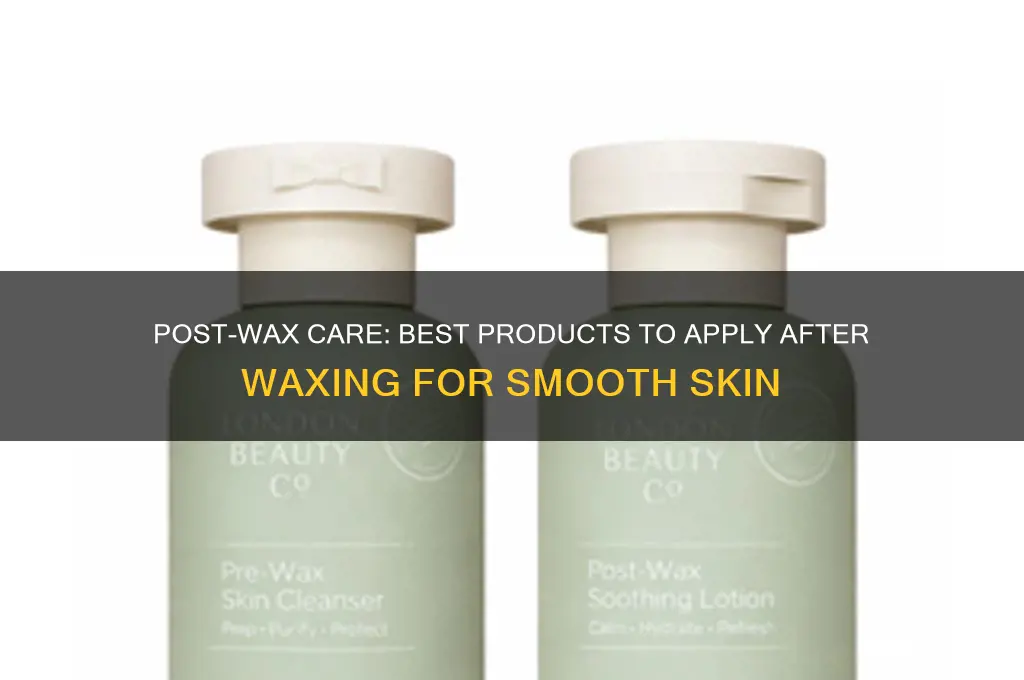 what can i apply after waxing