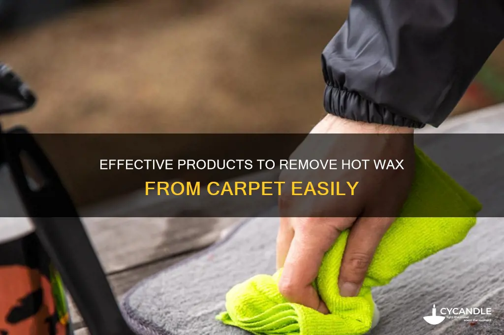 what can i buy to remove hot wax from carpet