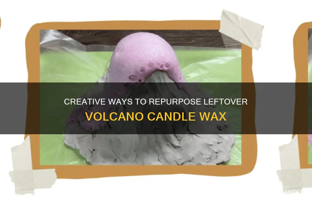 what can i do with left over volcano candle wax