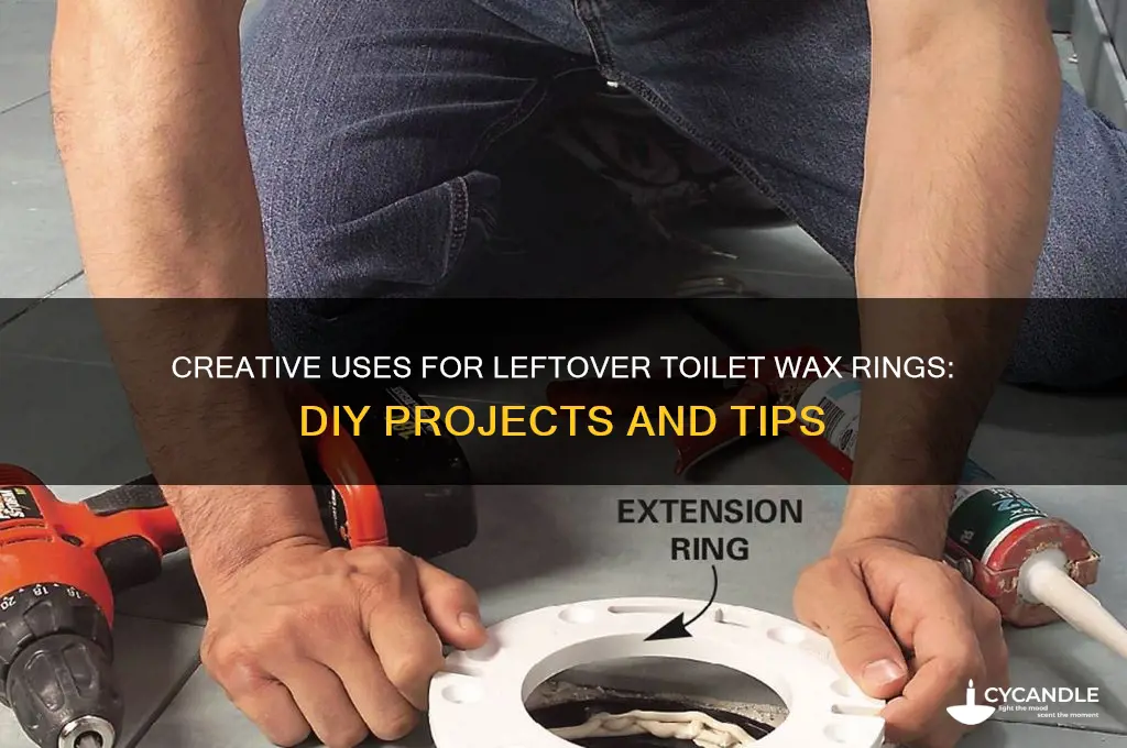 what can i do with leftover toilet wax rings
