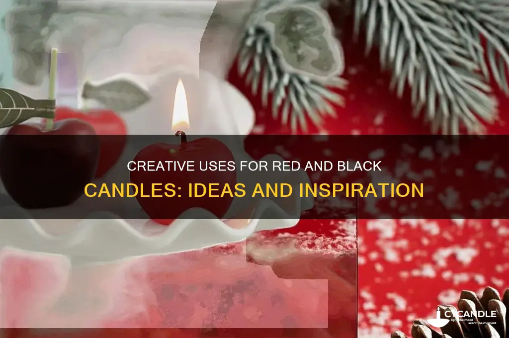 what can i do with red and black candles