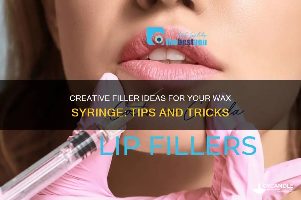 what can i fill my wax syringe with