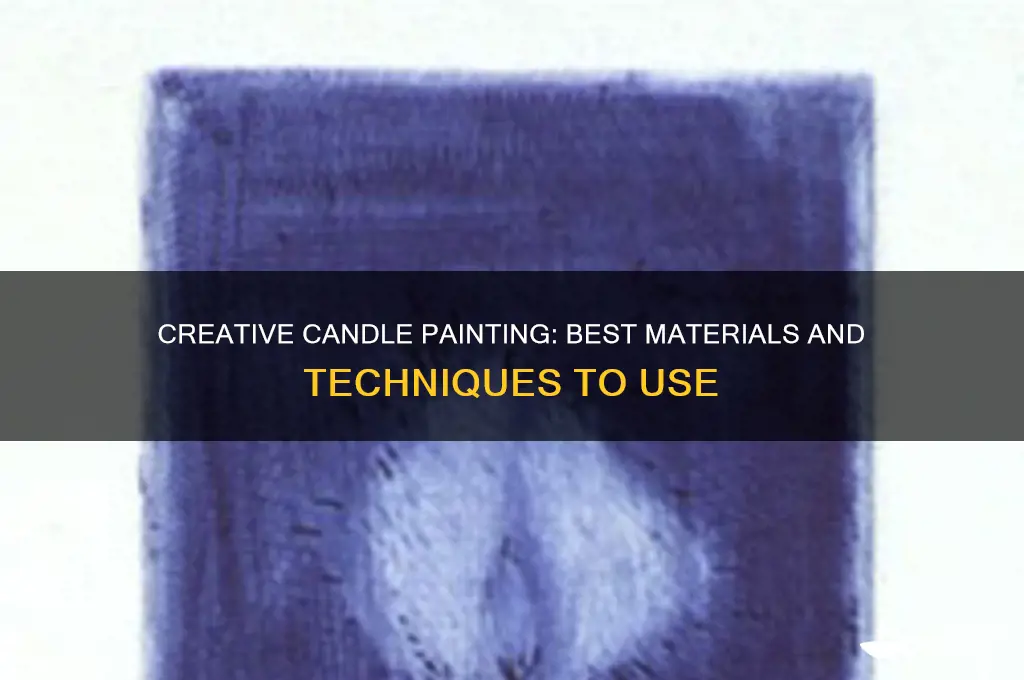 what can i paint candles with