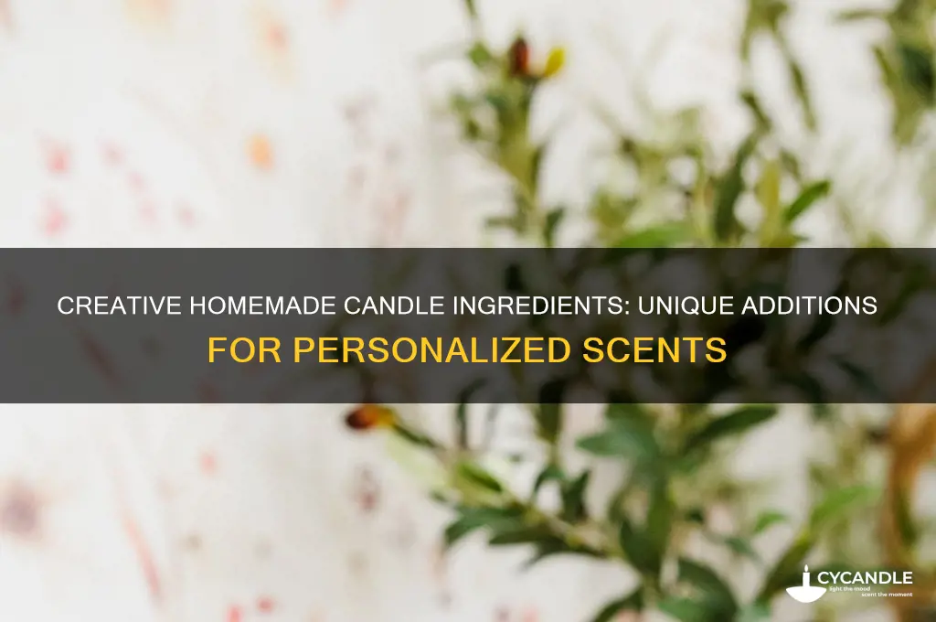 what can i put in homemade candles