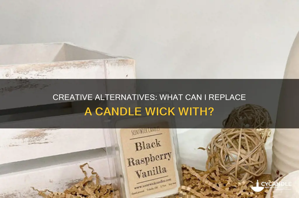 what can i replace a candle wick with