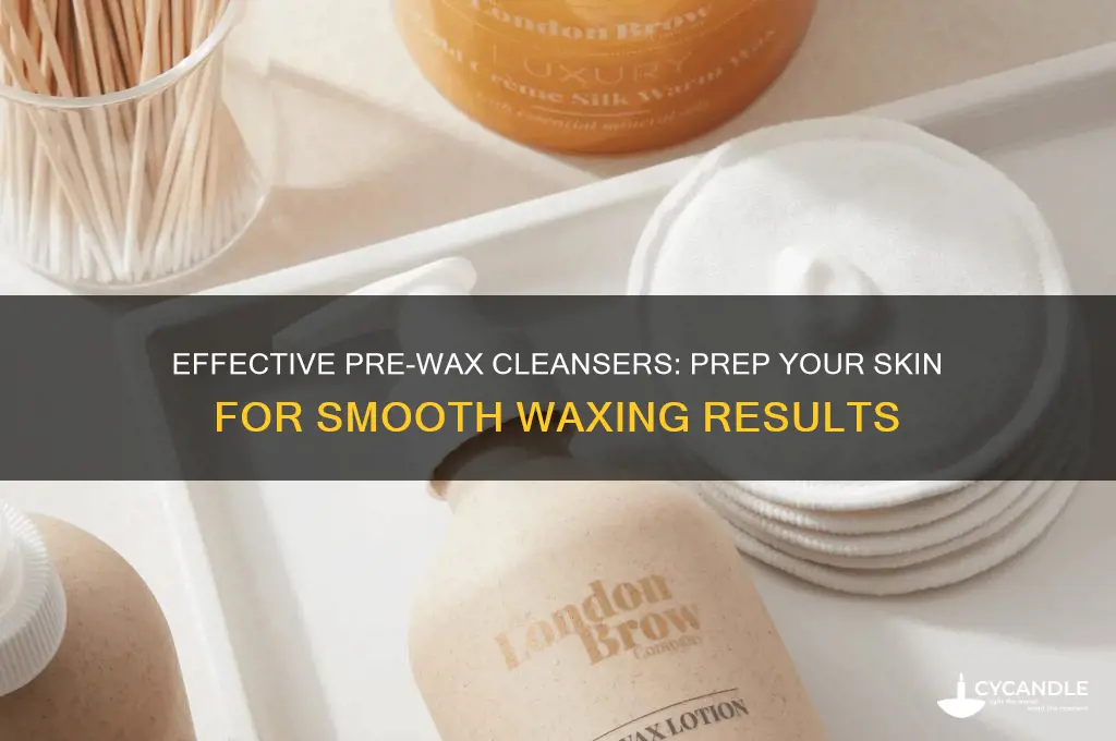 what can i use as a pre wax cleanser