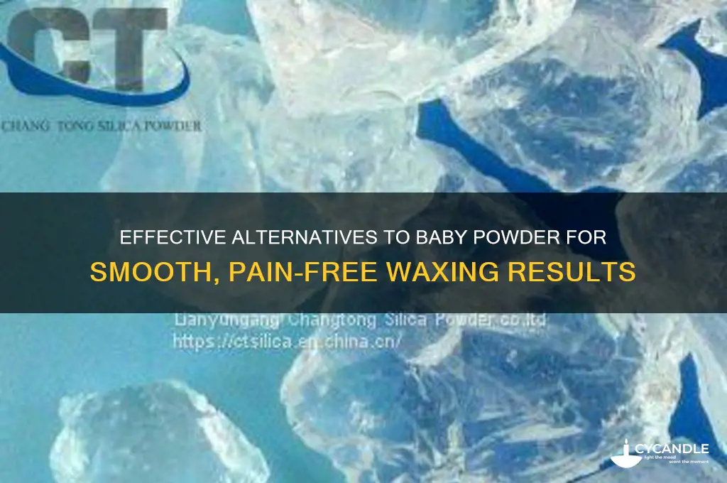what can i use for waxing instead of baby powder