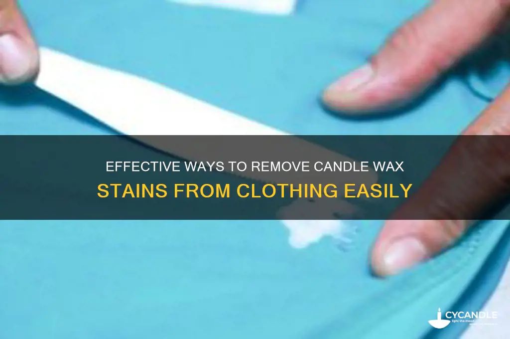 what can i use to dissolve candle wax on clothes