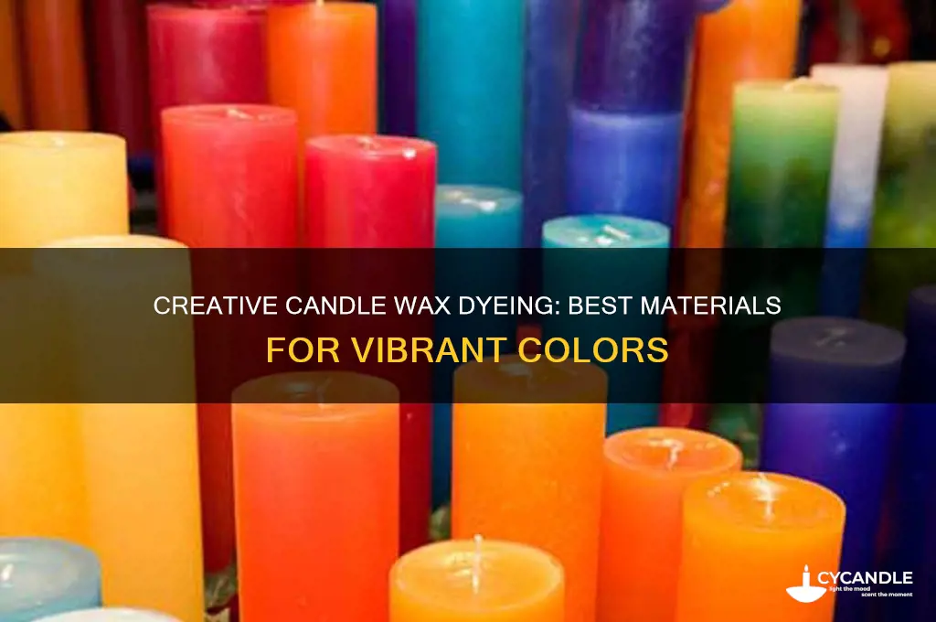 what can i use to dye candle wax