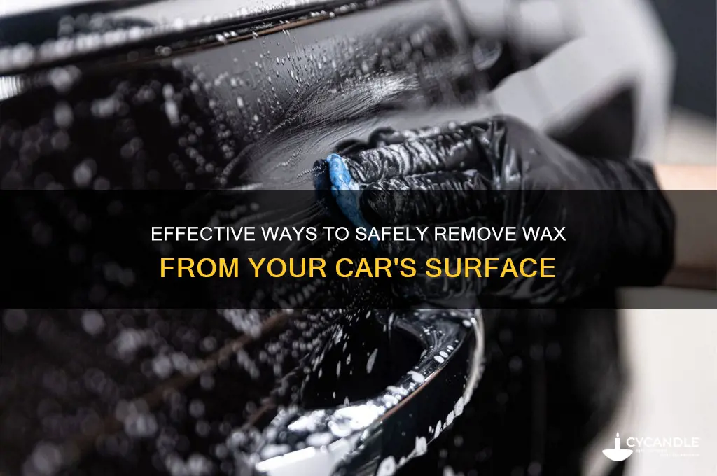 what can i use to remove wax from my car