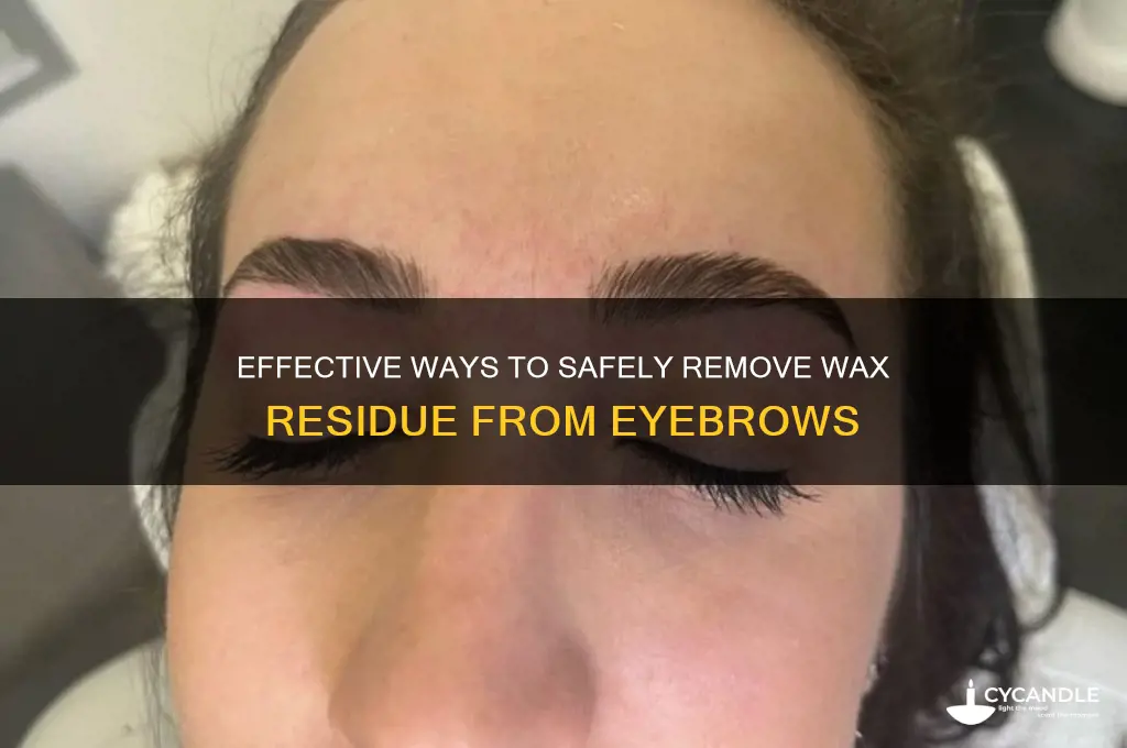 what can i use to remove wax from my eyebrows