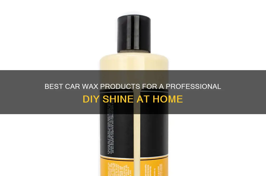 what can i use to wax my car