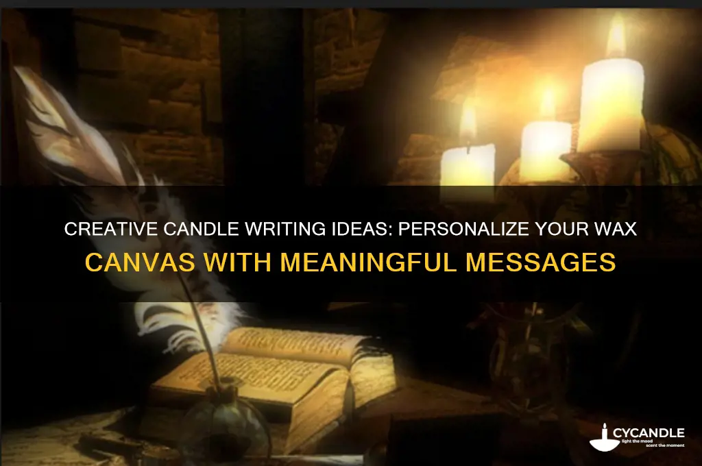 what can i write on a candle