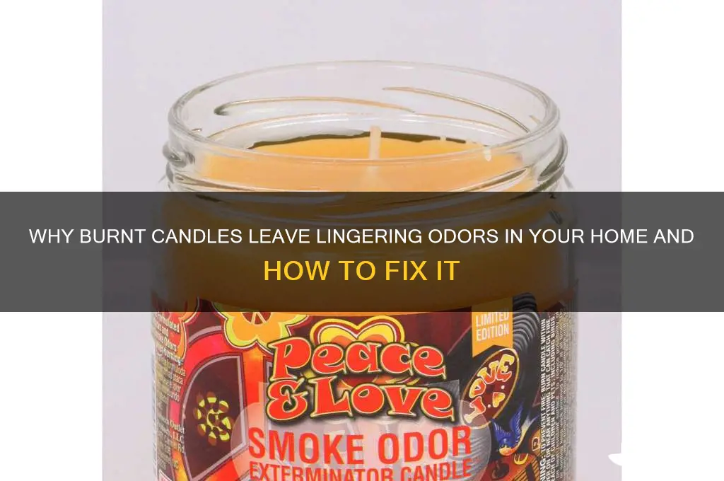 what can make a burnt candle smell in house