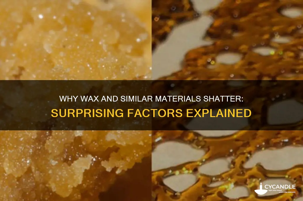 what can make wax or stuff like that shatter