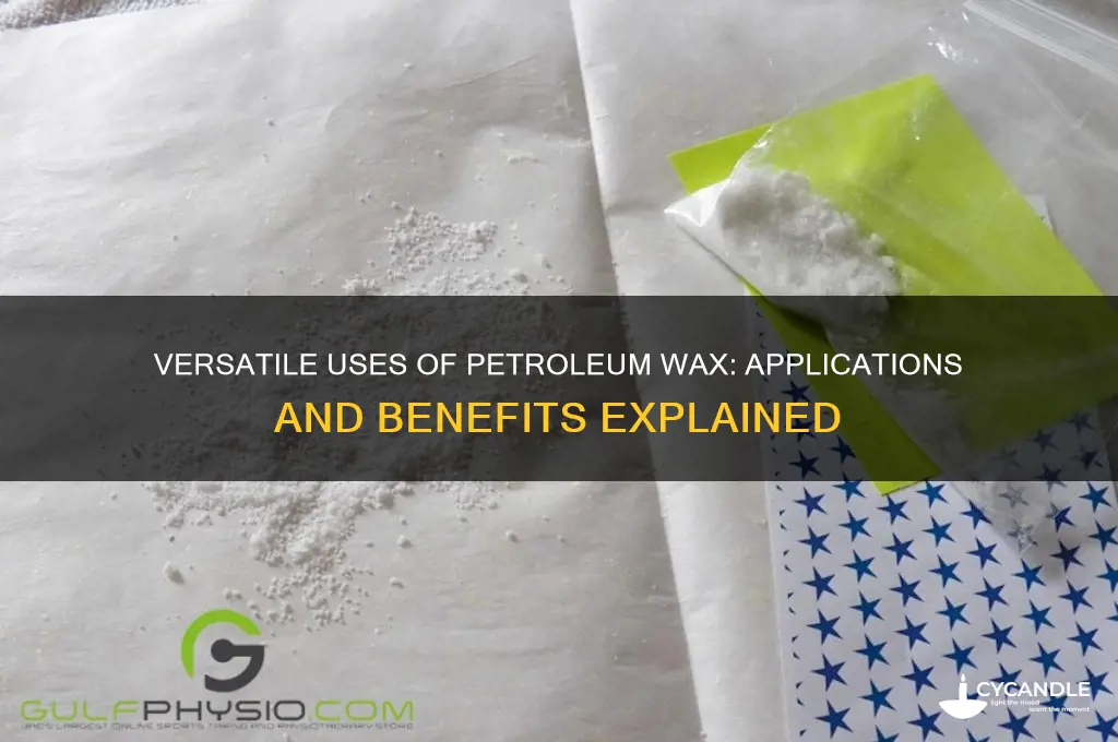 what can petroleum wax be used for