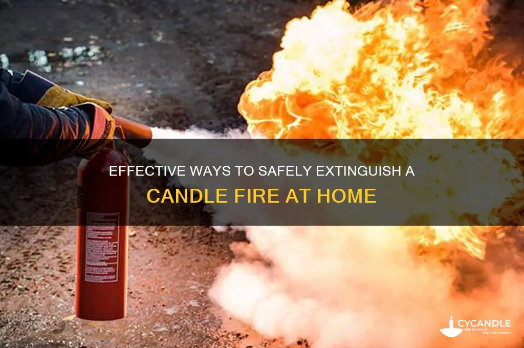 what can put out a candle fire