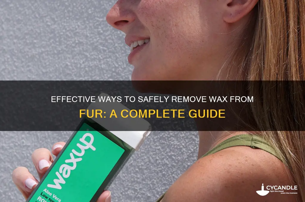 what can remove wax from fur