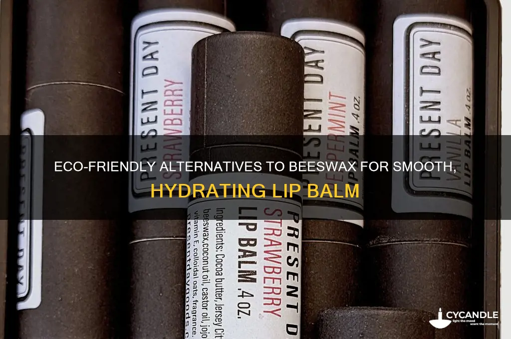 what can replace beeswax in lip balm