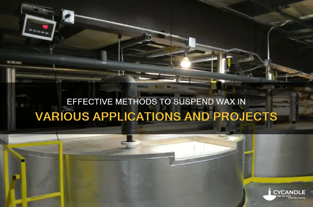 what can suspend wax