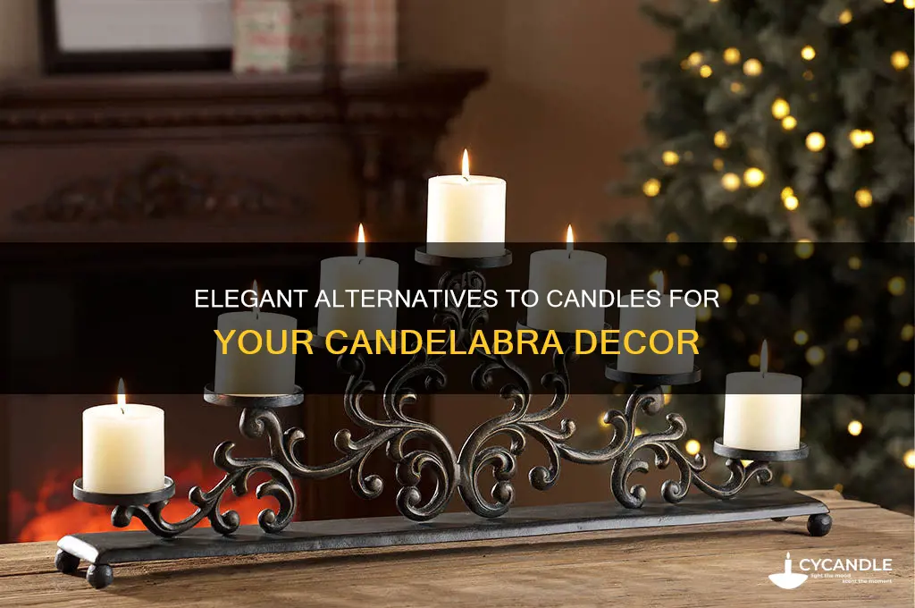 what can use instead of candle in candelabra
