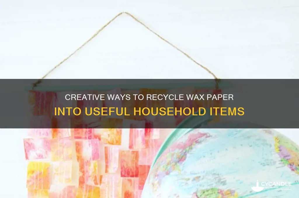 what can wax paper be recycled into