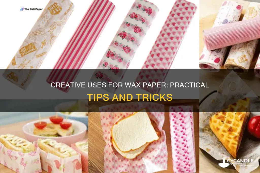 what can wax paper be used for