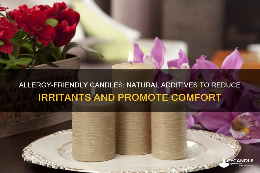 what can you add to candles to reduce allergy