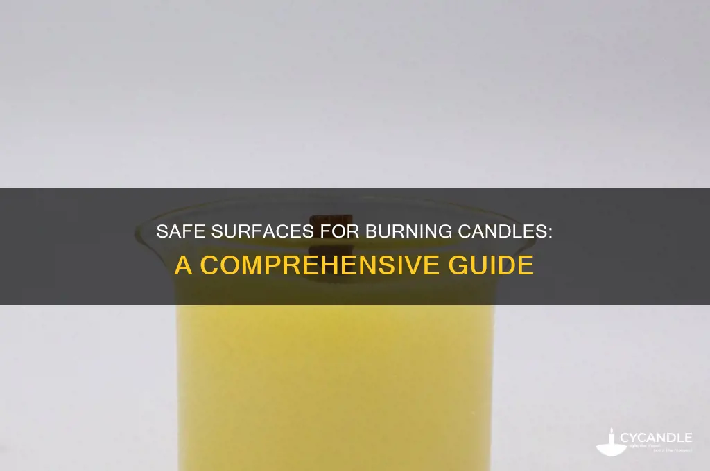 what can you burn candles on