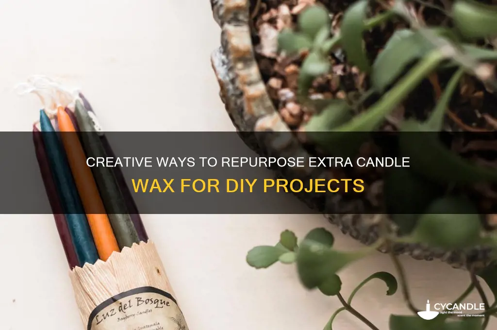 what can you do with extra candle wax