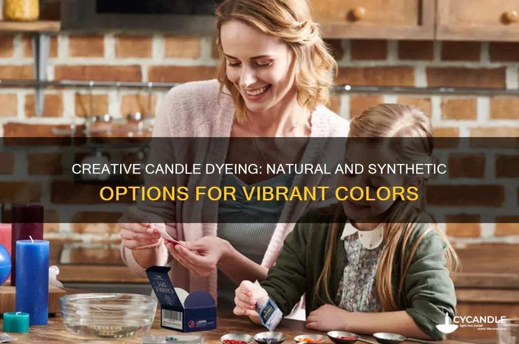 what can you dye candles with