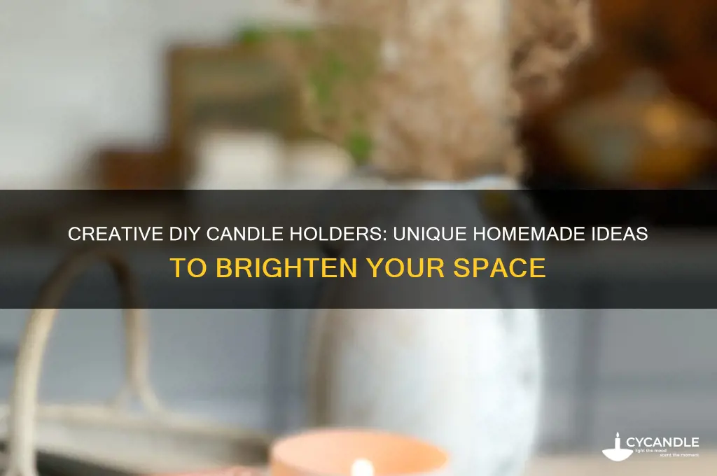 what can you make homemade candle holders from