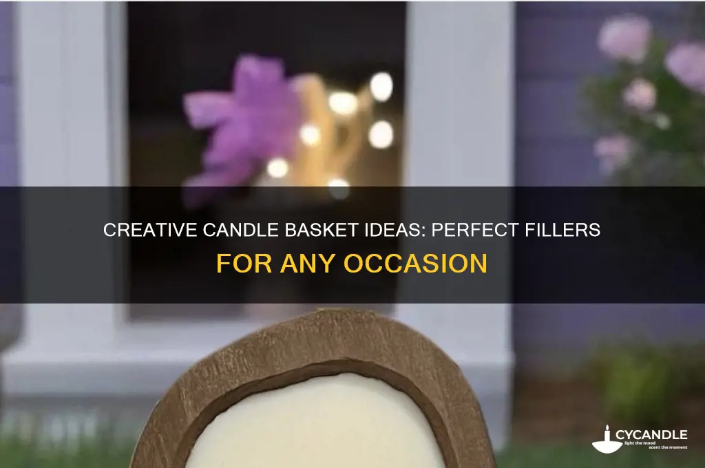 what can you put in a candle basket