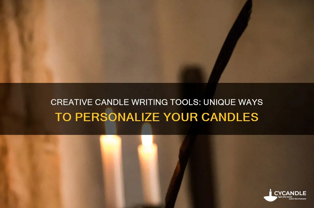 what can you use to write on candles