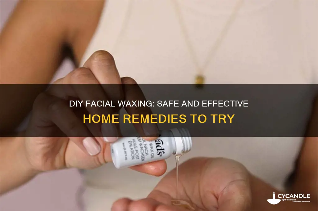what can you wax your face with home