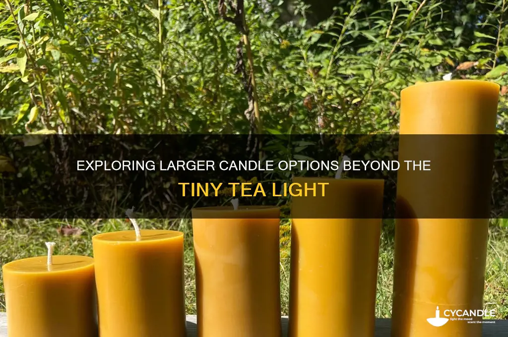 what candle bigger than tea light