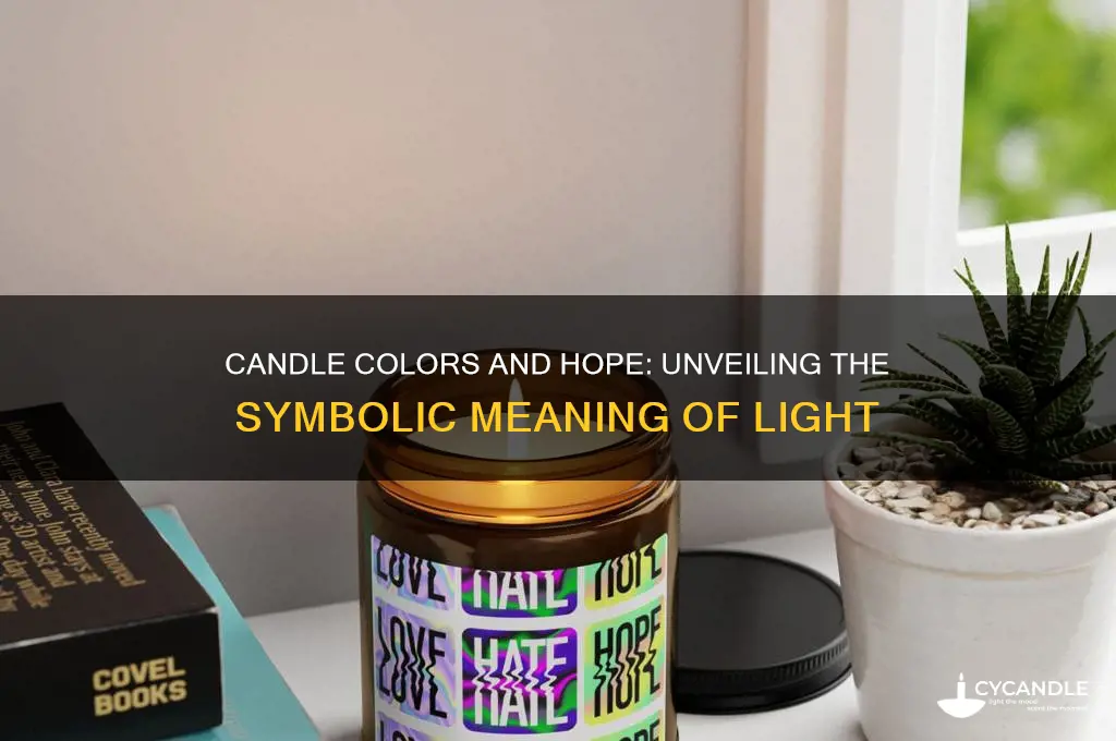 what candle color means hope
