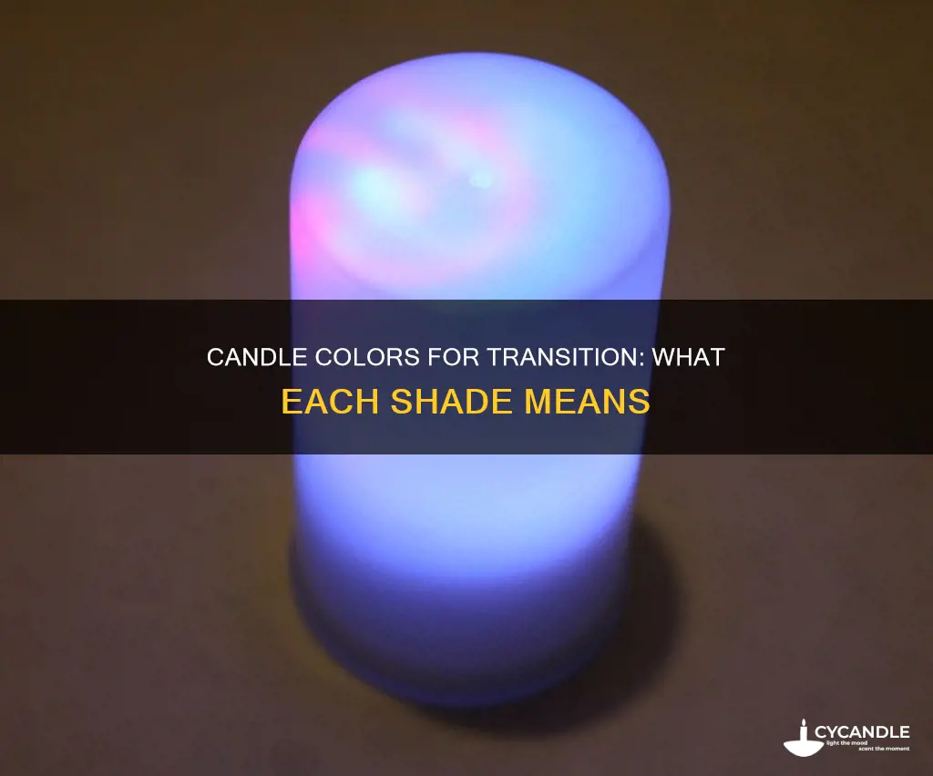what candle color represent change