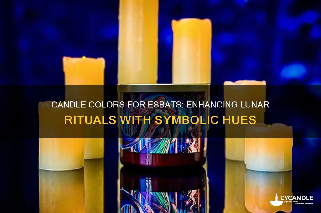 what candle colors are used for esbats