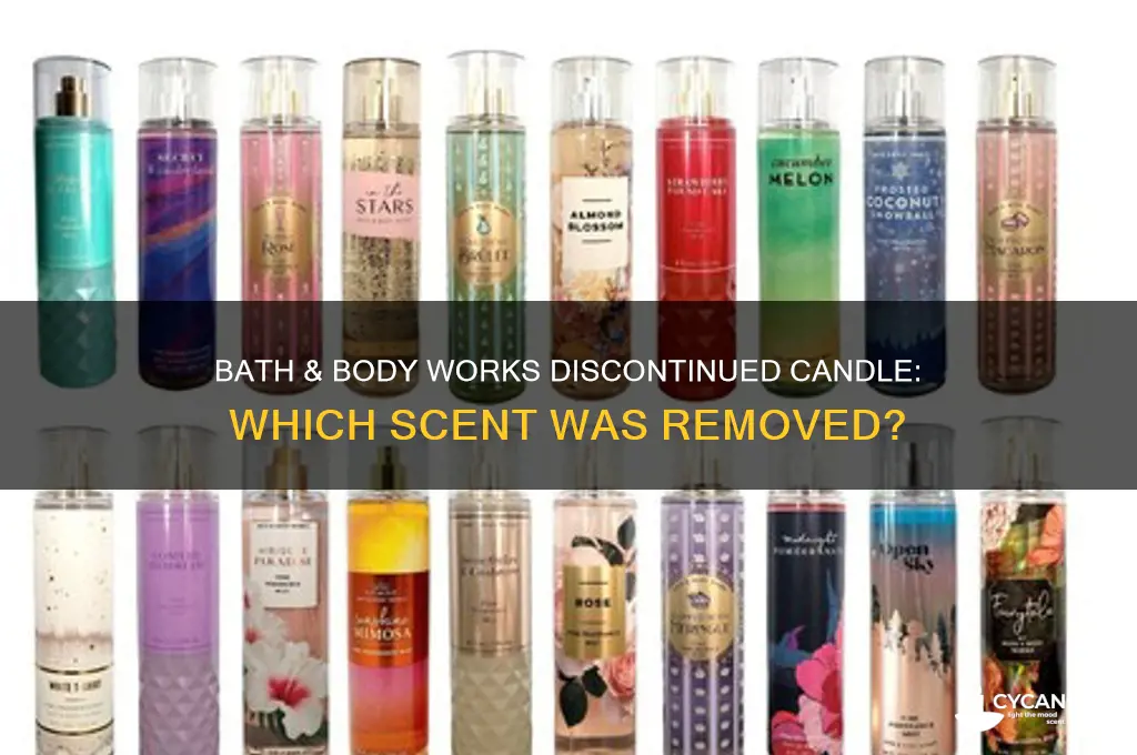 what candle did bath and body works remove