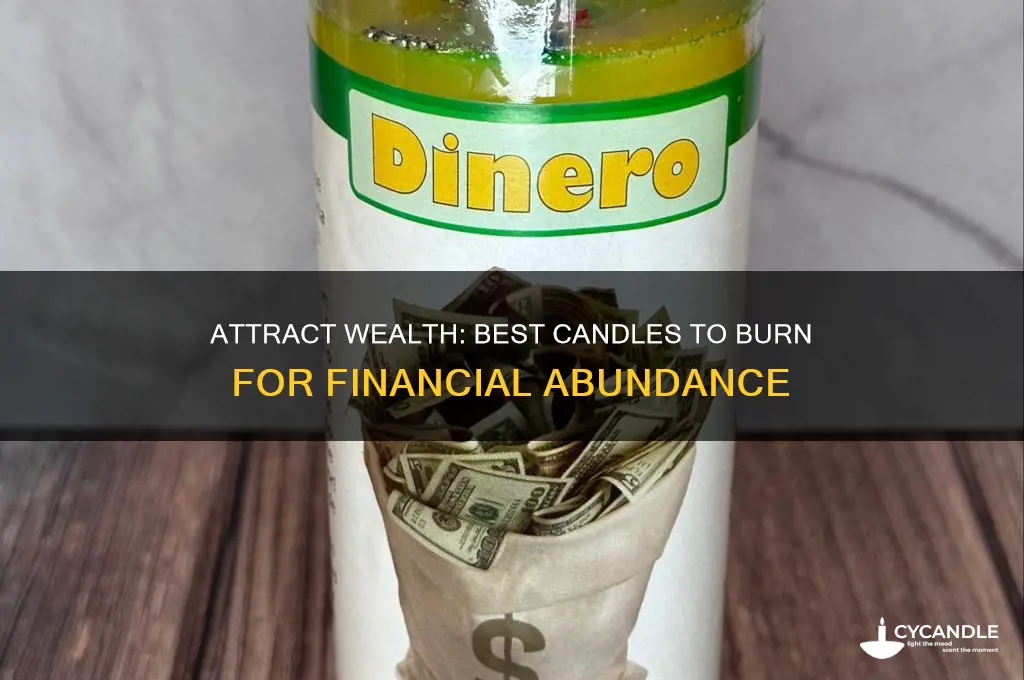 what candle do i burn for recieving money