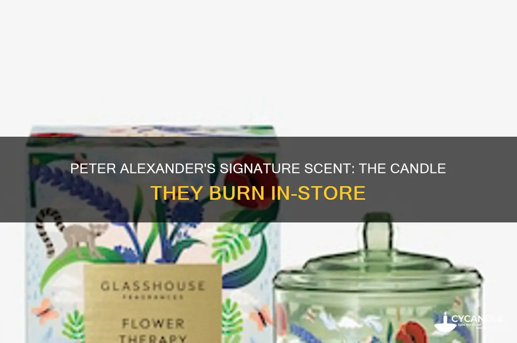 what candle do they burn in peter alexander